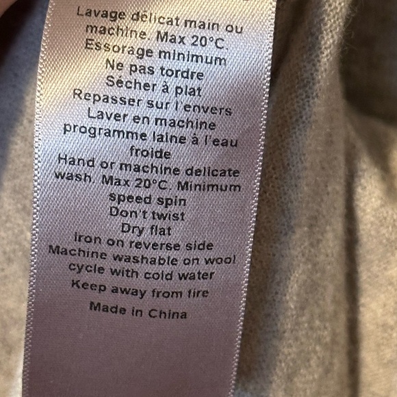 Zadig & Voltaire Women’s Flint Cashmere Sweater, Grey, Size Large - Picture 8 of 8